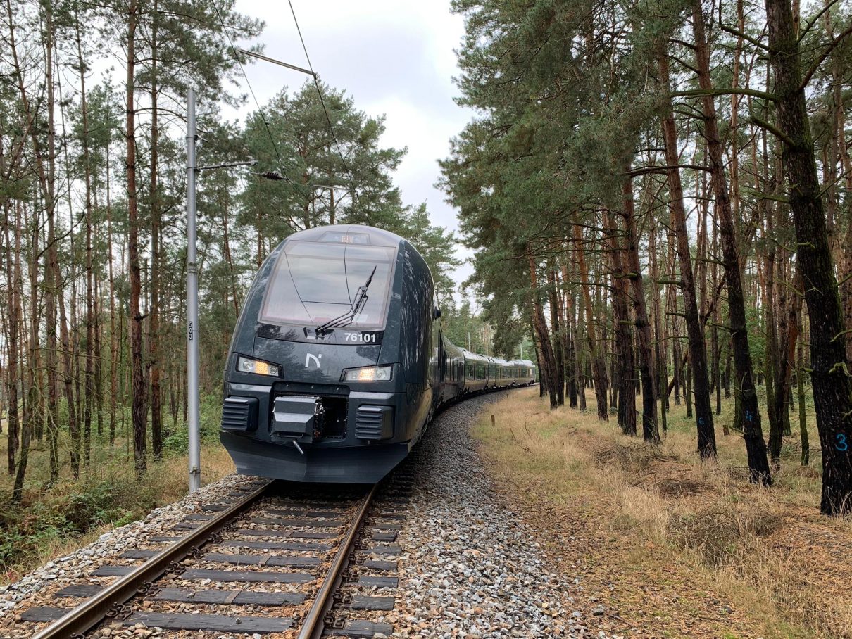 Test av togsett på Velim testbane i Tsjekkia som skal få trønderne på banen. Foto: Norske Tog