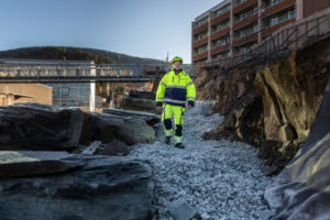 byggarbeider på Glaspor i Bergen