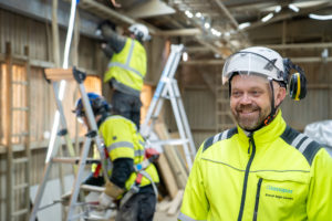 Fornøyd fabrikksjef