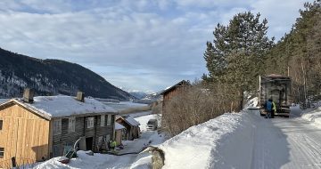 Restaurering av fredet hus - Uleberg med blåsebil